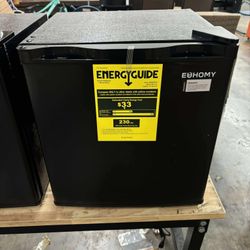 1.7 Cu.Ft Mini Fridge with Freezer, Reversible Single Door Compact Refrigerator, Adjustable Thermostat