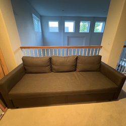 Gray Convertible Couch