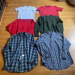 Men’s Polo Ralph Lauren Polo Shirts, Sweaters And Long sleeve Button Down Size Medium  Lot All For $80