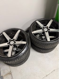 22’ rims with tires for sale