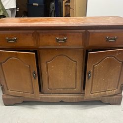 Antique wooden hutch (bottom only)
