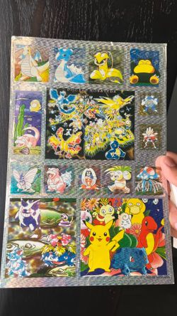 Vintage Pokémon Sticker sheet