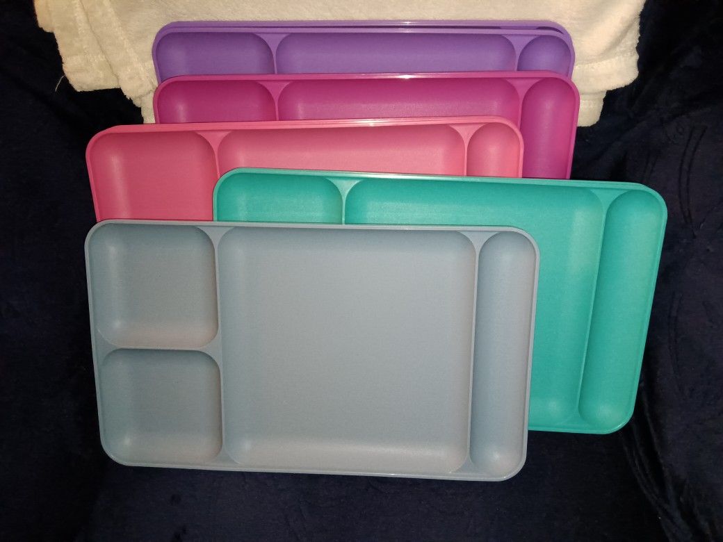 Tupperware Lunch/Dinner Divided Trays, #1535