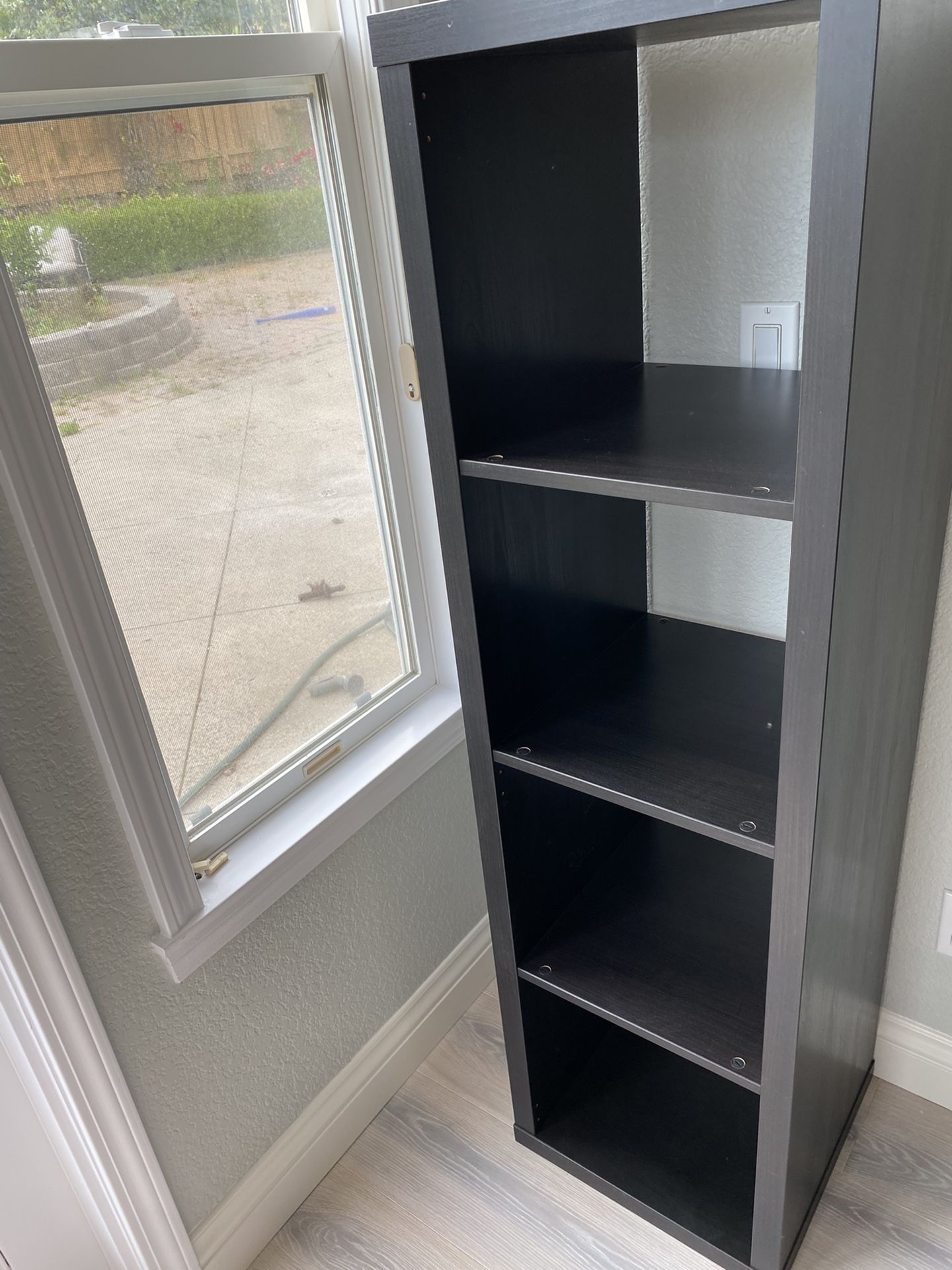 Black Ikea Cube Shelf 1x5 Thin Wall