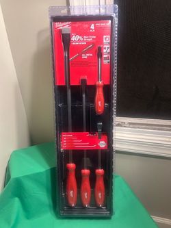 Milwaukee 48-22-9214 4 pc Pry Bar Set NEW