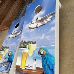 Margarita Beach Theme Corn Hole Game Set