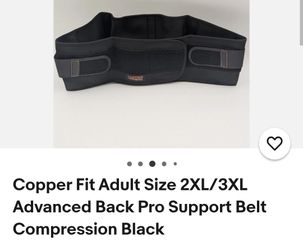 NEW $18 2xl-3xl 50-60 Inch waist Copperfit Back Brace