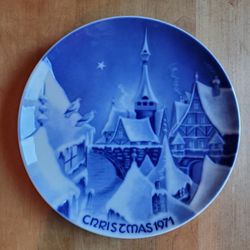 Royale Blue Winter China, 1971 Christmas Night in a Village, Lmtd Ed, Germany