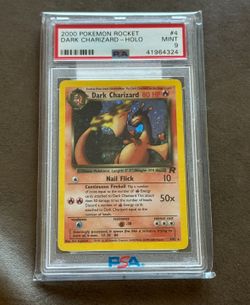 2000 PokemonTeam Rocket  Dark Charizard Psa 9 Holo 