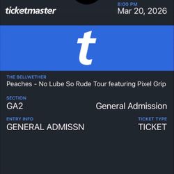 PEACHES 🍑 💦 FRI 3/20/26 @The Belasco