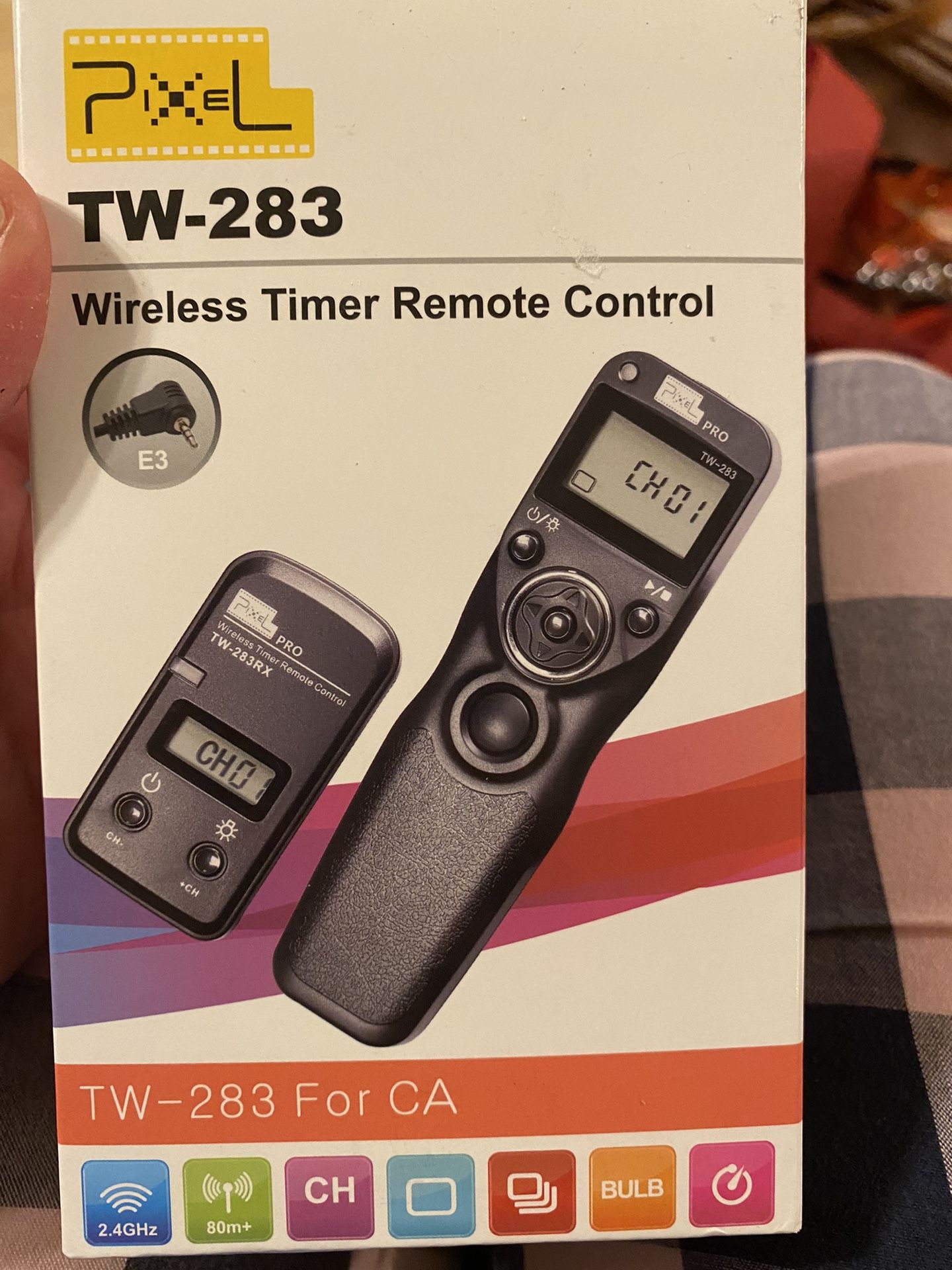 Brand new Pixel TW-283 E3 Wireless Shutter Release Remote Control Compatible for Canon