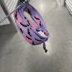 Purple Spooky Bat Leash