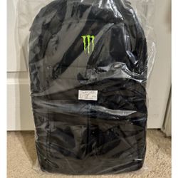 Authentic Monster Energy Drink Backpack & sticker 