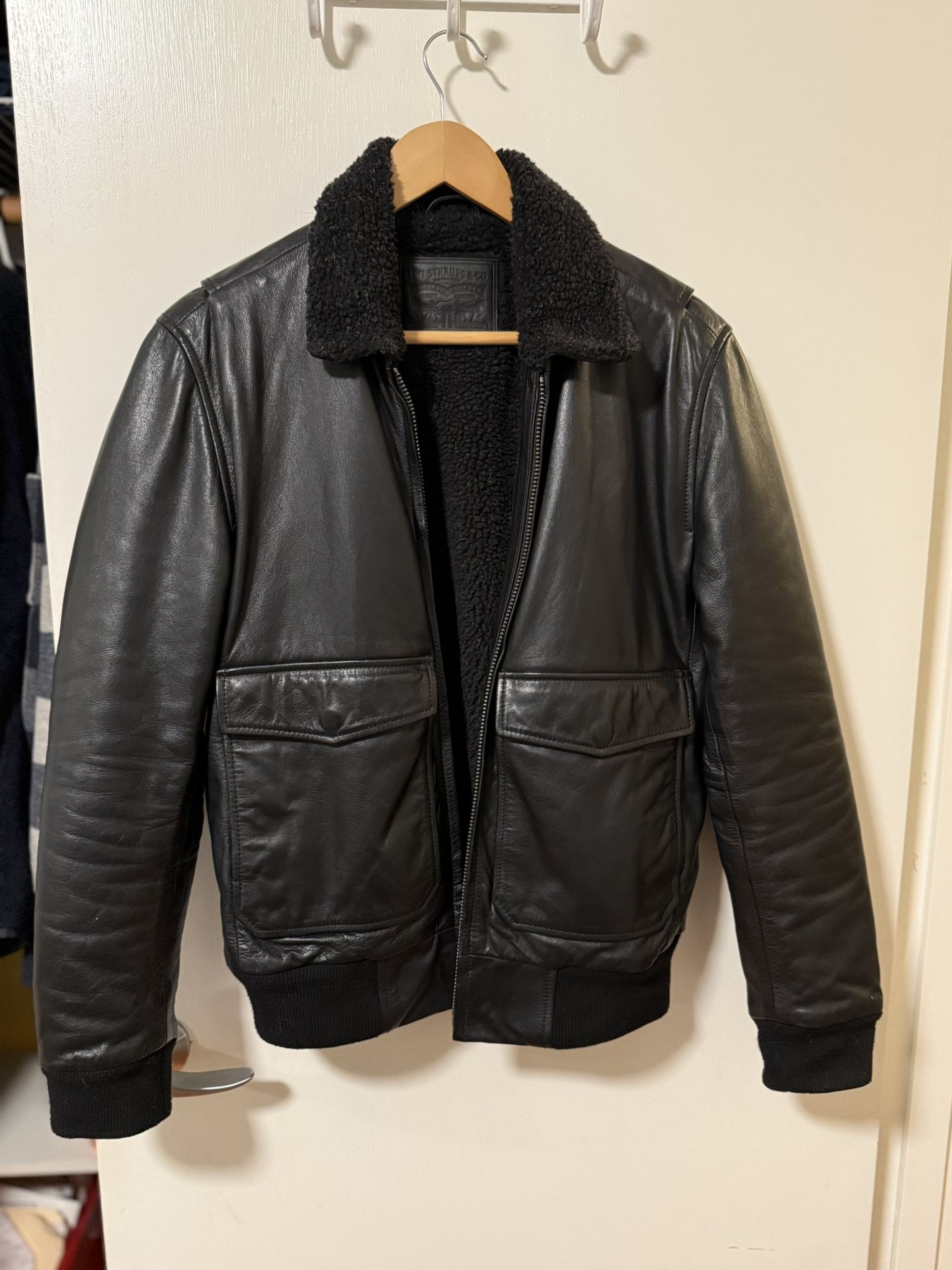 Levi’s Flight Leather Bomber Jacket G1 (S)
