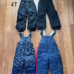 Toddler Snow Bibs Size 4T, 4/5