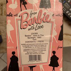 Barbie Vase 1960 Solo In The Spotlight 