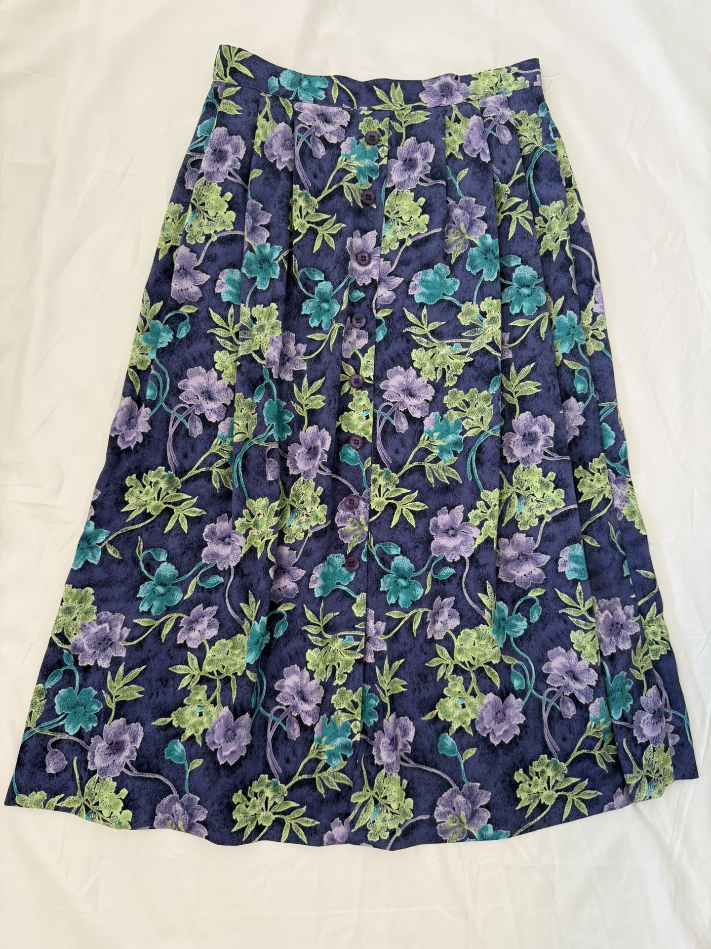 Women’s Midi Skirt Elastic Waist Size 8
