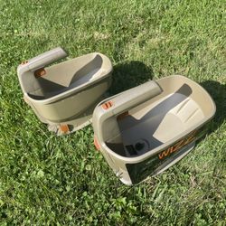 Scott's Wizz grass seed spreader Lawn rotary salt ice handheld battery powered