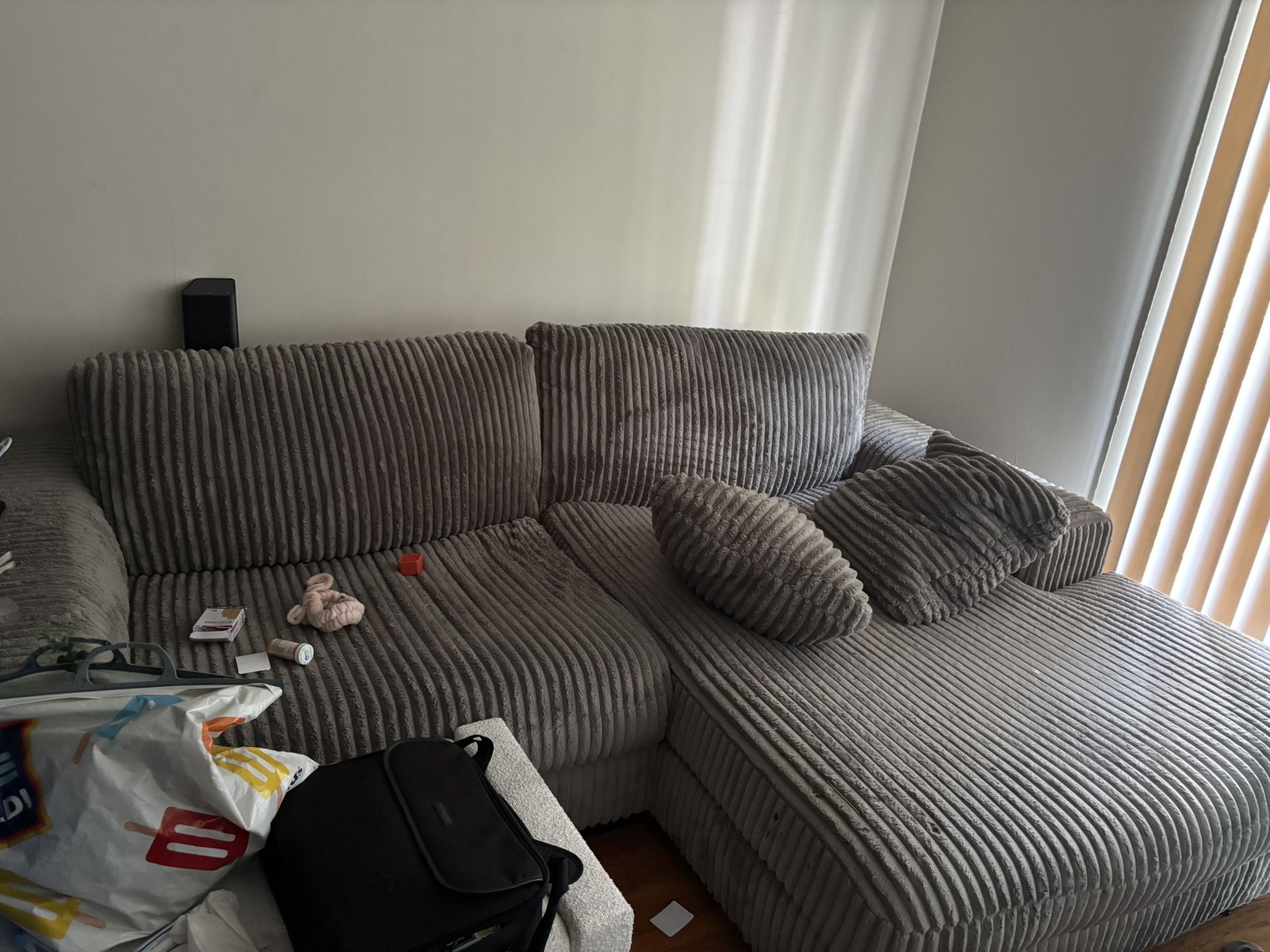 SECTIONAL GRAY SOFA - CORNER CHAISE