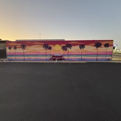 Hand painted mural