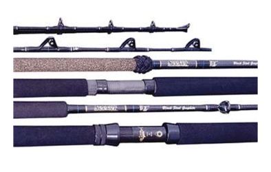Seeker Black Steel Fishing Rod