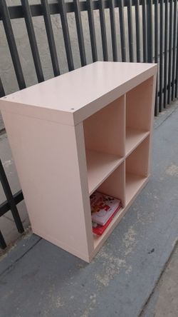 Square pink shelf