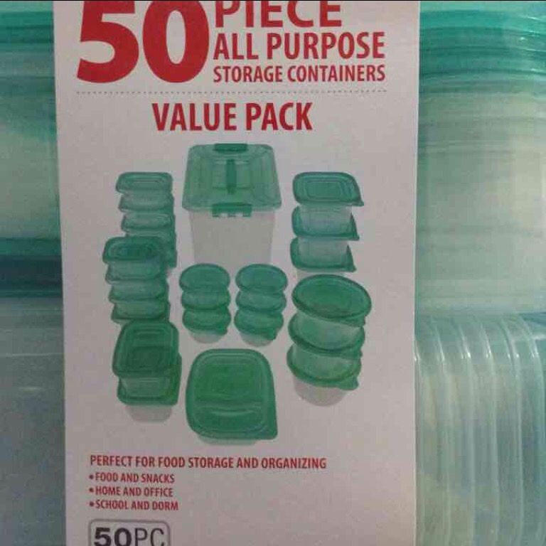 50 PIECE STORAGE CONTAINERs