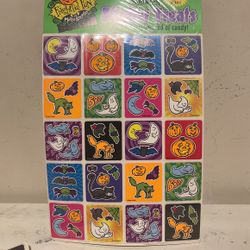 Brand New - Halloween Stickers Comes With 4 Sheets