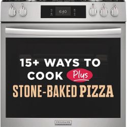 Gas Stove 30” Front Control With Stone-Baked Pizza Take It Today For Zero Down Pay In 3 Months With No Interest Ask For Details!