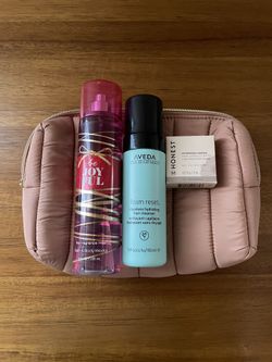 Makeup Bag And Products — AVEDA, Honest, Bath & Body Works