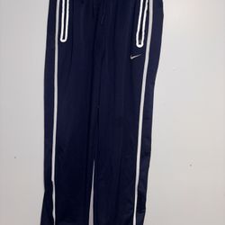 Nike Y2K Vintage Athletic Sweatpants Navy Blue White Stripe Men’s Size Large