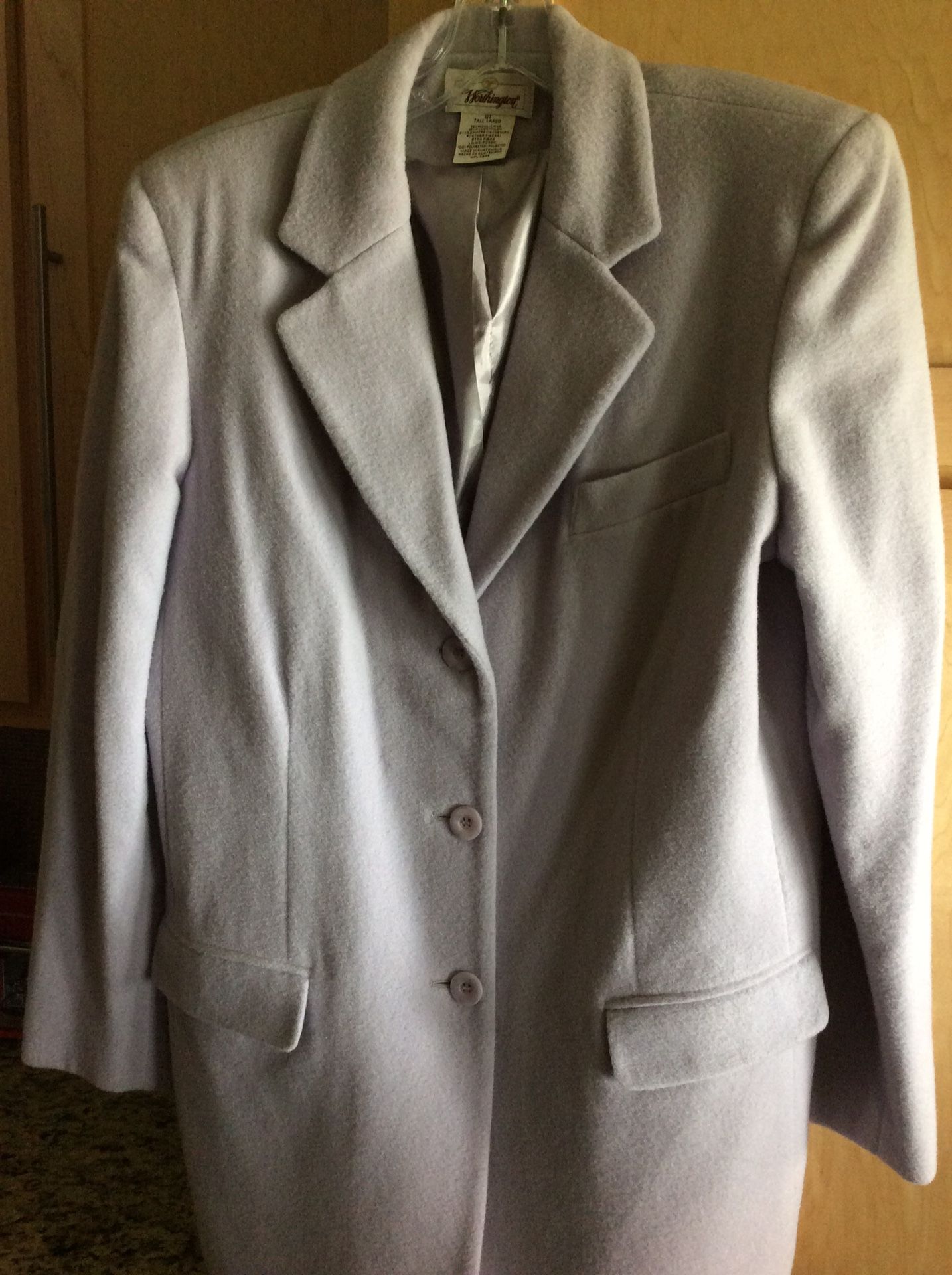 Tall Women’s Lavender wool/cashmere jacket-size 12