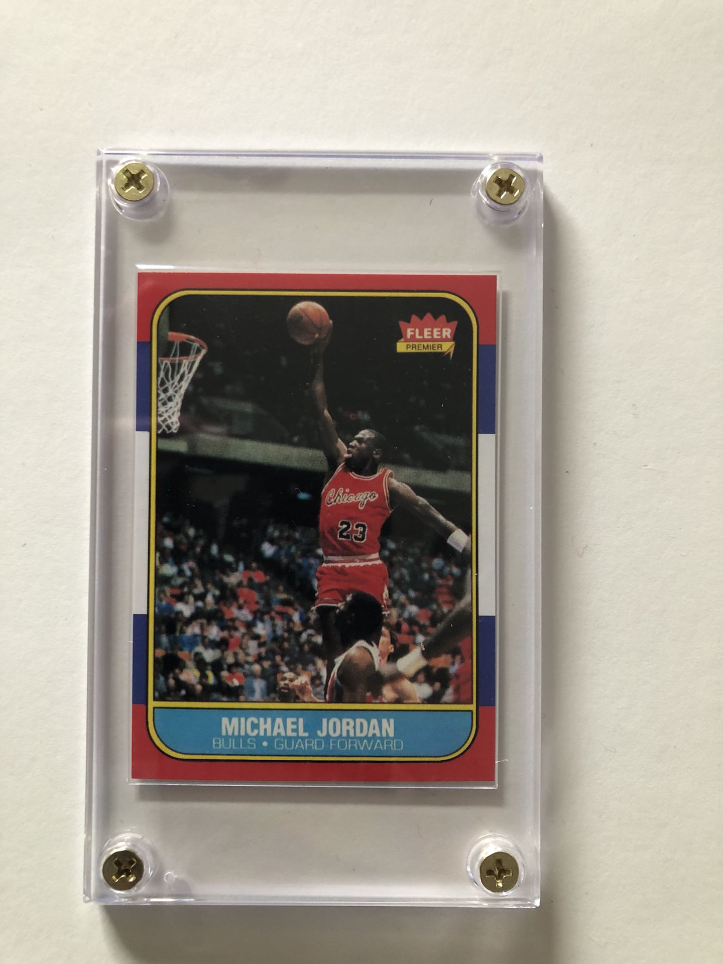 Michael Jordan basketball card Chicago Bulls 