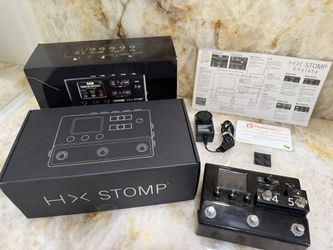 Line 6 HX Stomp Multi-Effects Processor + Pedalnetics 2-Button Extension – Excellent Condition