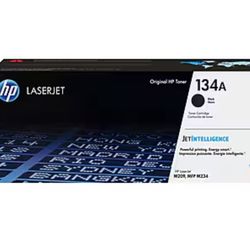HP 134A Black Standard Yield Toner Cartridge, Prints Up to 1,100 pages (W1340A)
