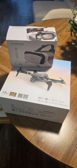 Drone with mobile vr glasses