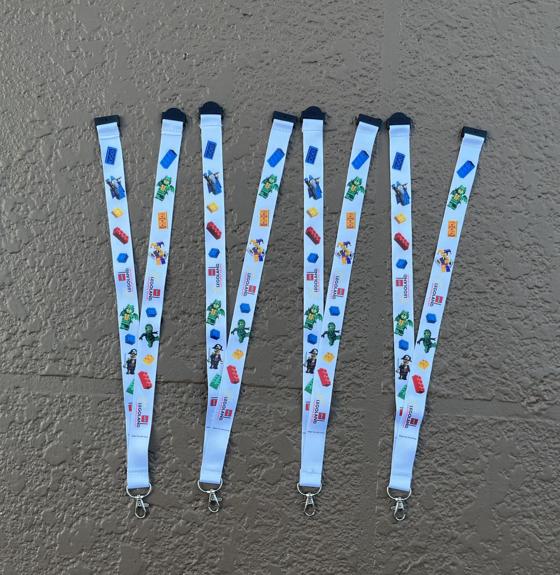 4 Brand new Legoland Mini-Figure Lanyards