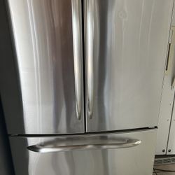 French Door Stainless Steel Fridge 