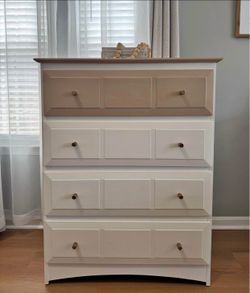 Bright White Two-Tone Dresser | Modern + Timeless