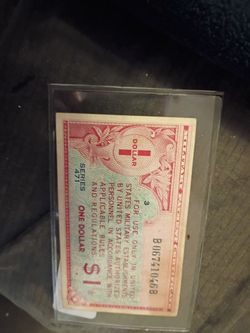 $1 military payment certificate series 471