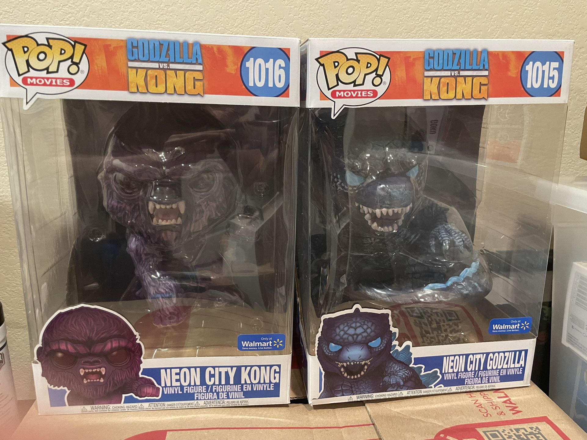 Neon City Kong And Godzilla Funko