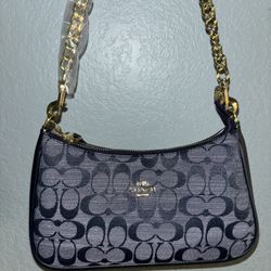 Coach Navy Blue Shoulder Bag