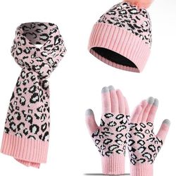 ✨New✨3 pc Winter Warm Knitted Beanie, Scarf, Gloves