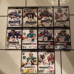 PS2 Madden 01,02,03,04,05,06,07,08,09,10