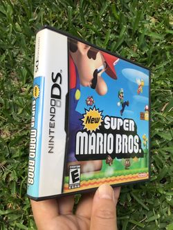 New Super Mario Bros Nintendo DS Box Case with USA English Instructional Manual Booklet NO GAME