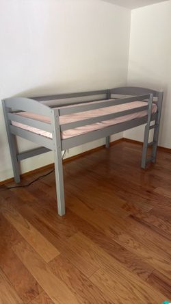 Kids loft bed gray