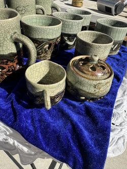 Vintage Japanese Tea Garden Dragon Ware Set Of12