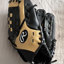 Rawlings 10" youth baseball glove - black & brown