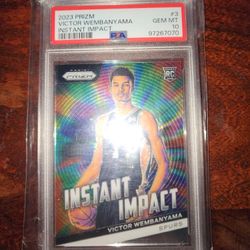 Victor Wembanyama Instant Impact Psa 10