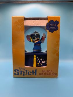 Disney Stitch Graduation Musical Water Globe – In Original Box 🎓💙